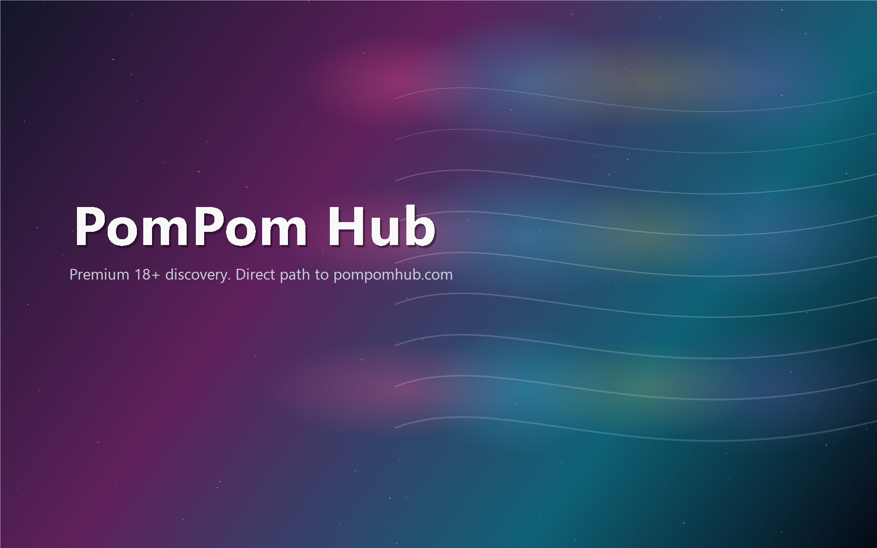 PomPom Hub neon entertainment artwork